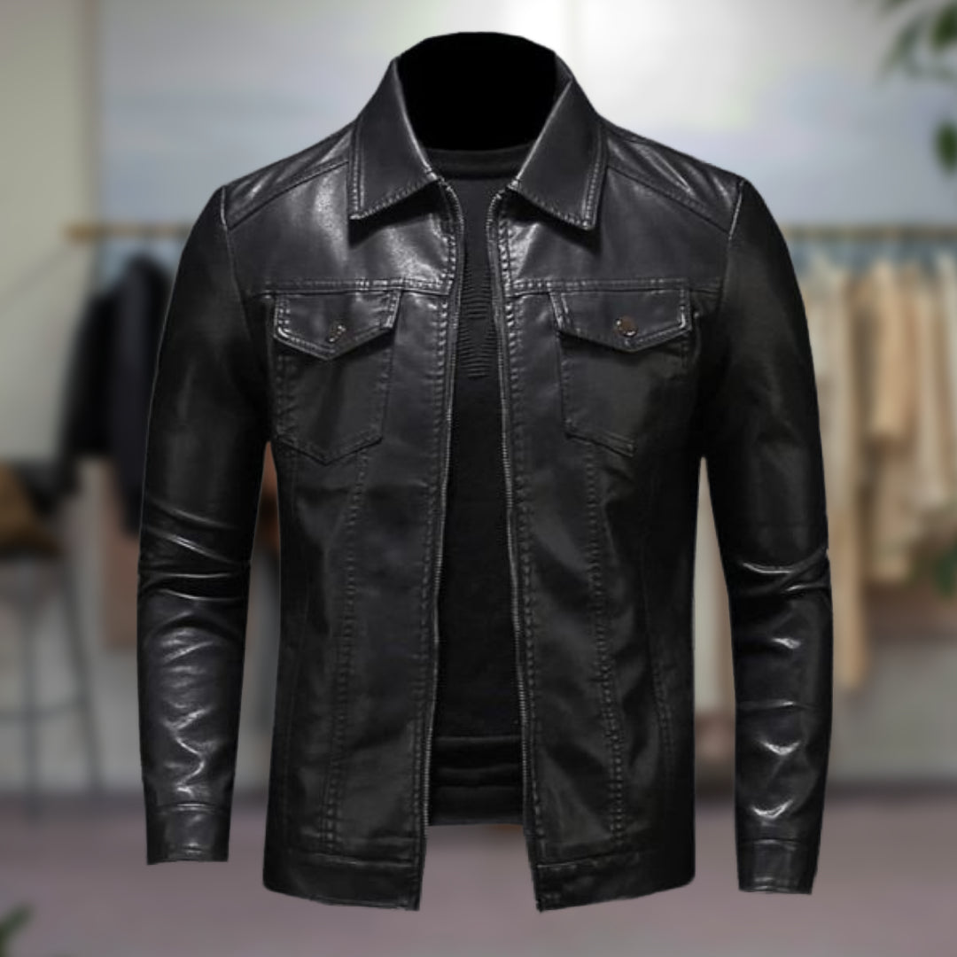 ZAC™ | VESTE VINTAGE EN ECOPELLE