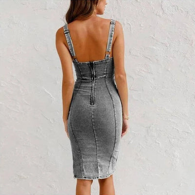 Jane | Robe en Jean Décontractée et Élégante
