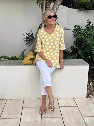 Beth™ | Blouse V-Neck Stylée