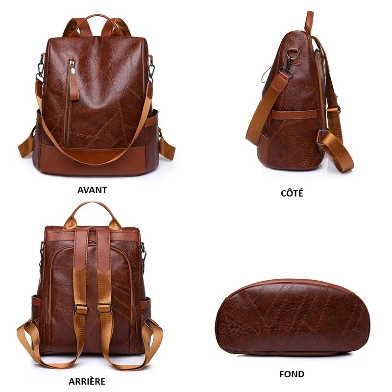 Martina | Sac à dos en cuir pratique pour tous les jours