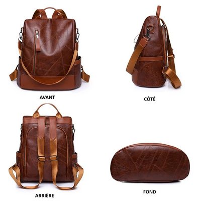 Martina | Sac à dos en cuir pratique pour tous les jours