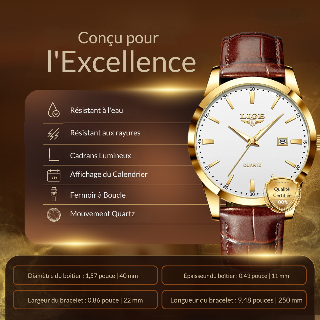 Montre en Cuir Militaire