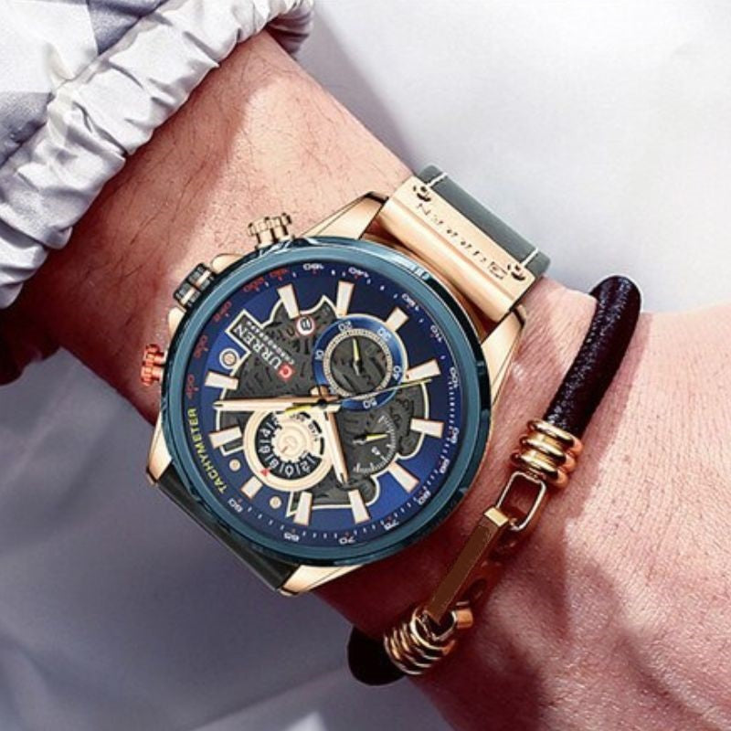 Montre Calendrier Quartz Multifonction