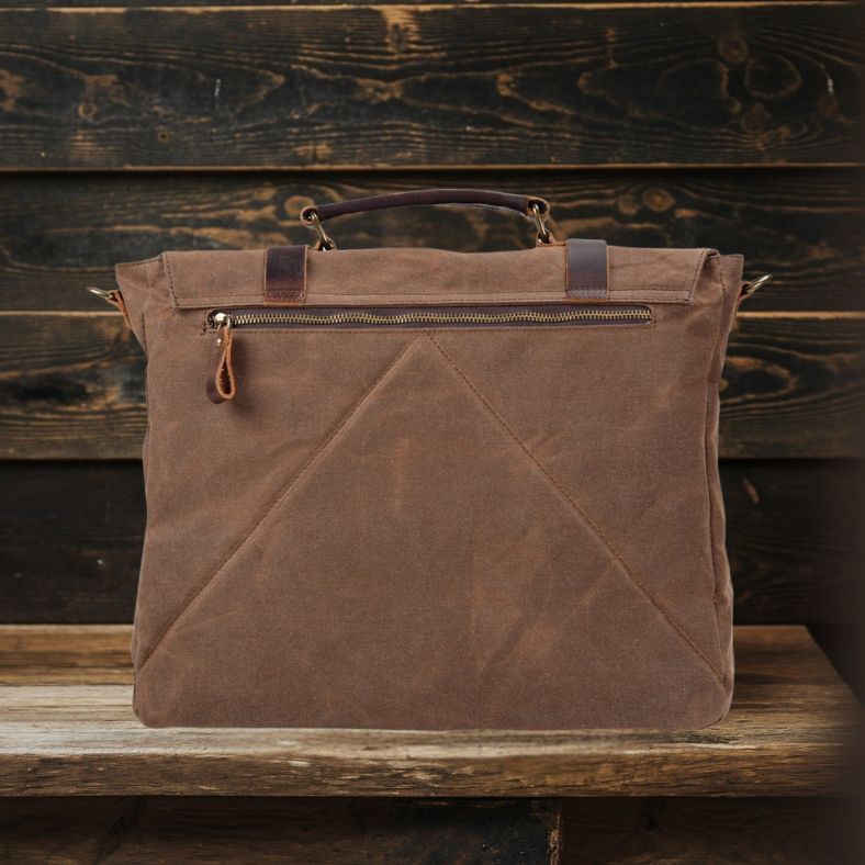 BRUGES | Sac Messager en Toile et Cuir