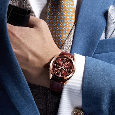 Montre à Quartz d'Affaires pour Hommes