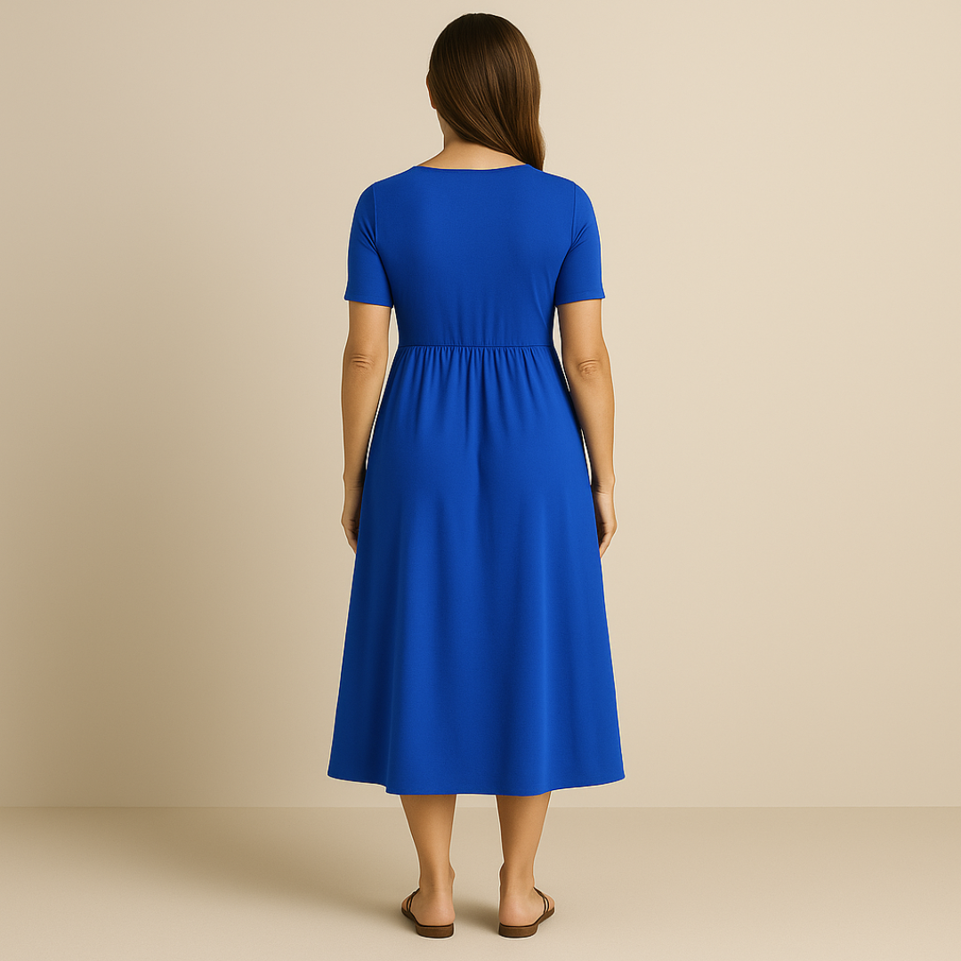 Anny | Robe Midi Élégante avec Décolleté en V