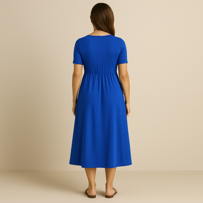 Anny | Robe Midi Élégante avec Décolleté en V