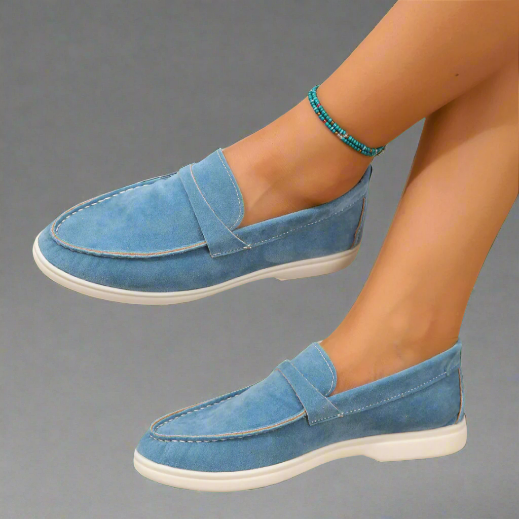 Hannah | Mocassins en Suède Élégants