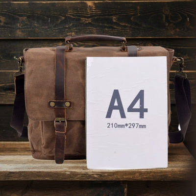 BRUGES | Sac Messager en Toile et Cuir