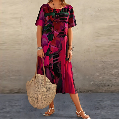 Filomena | Robe Abstraite Stylée