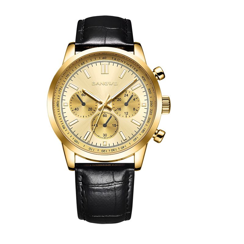 Montre Quartz en Cuir Militaire Sportive Décontractée pour Homme