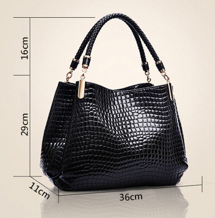 Isabella™ Élégance Durable | Sac à Main avec Motif Crocodile
