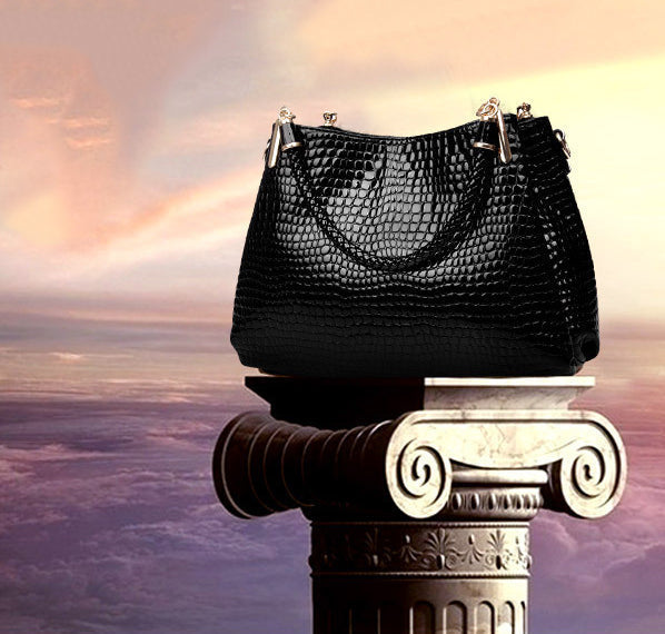 Isabella™ Élégance Durable | Sac à Main avec Motif Crocodile