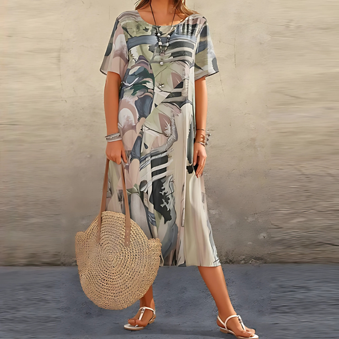 Filomena | Robe Abstraite Stylée