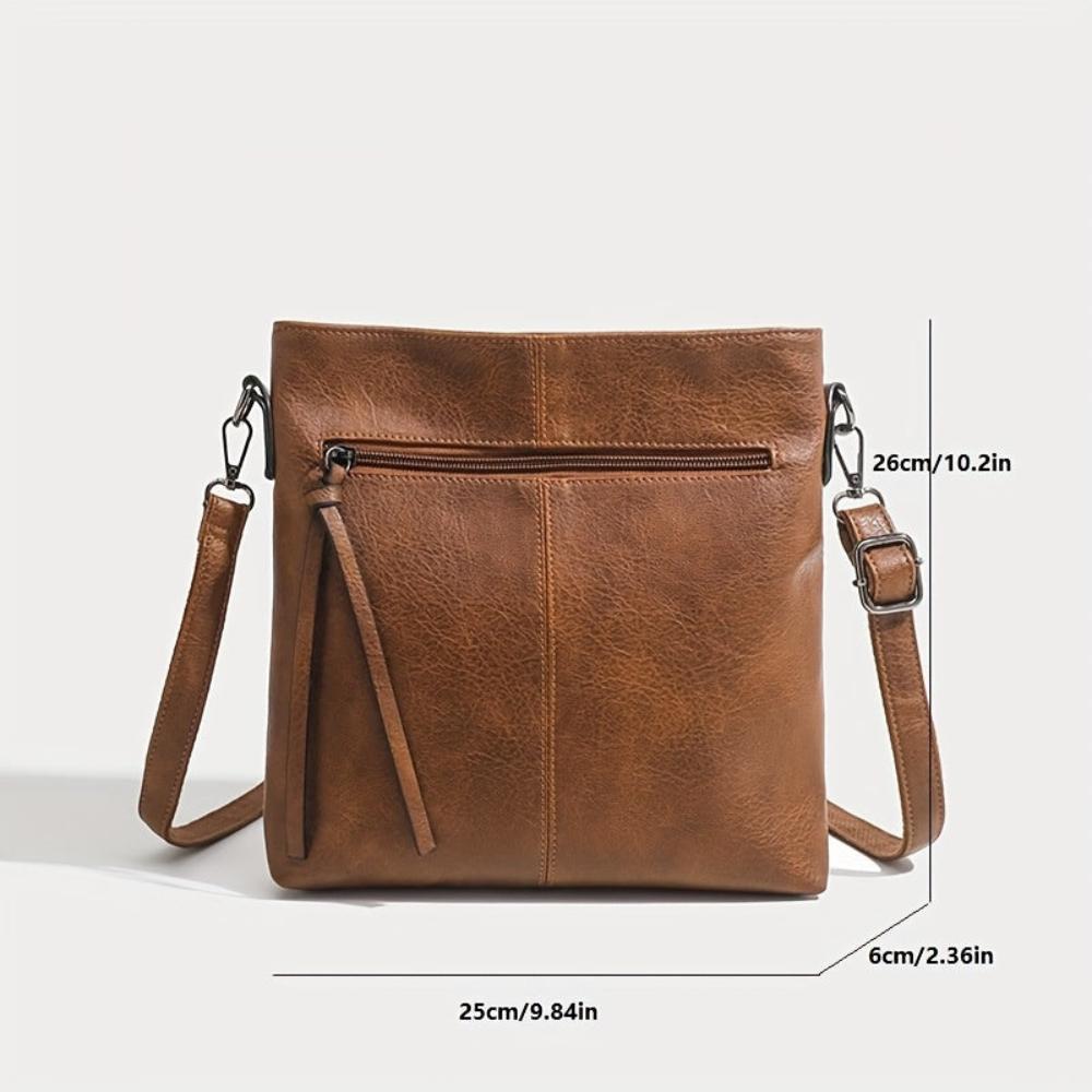 Addison™ Élégance Simple | Sac Croisé Carré Rétro
