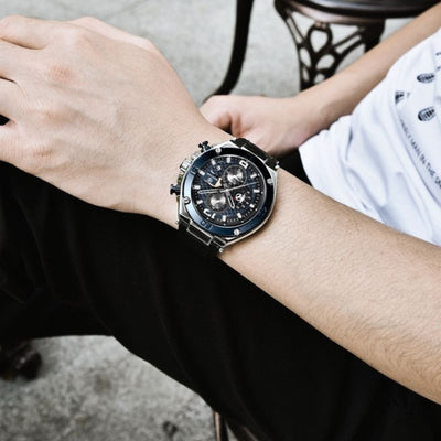 Montre Chronographe Sport Multifonction Quartz