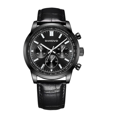 Montre Quartz en Cuir Militaire Sportive Décontractée pour Homme