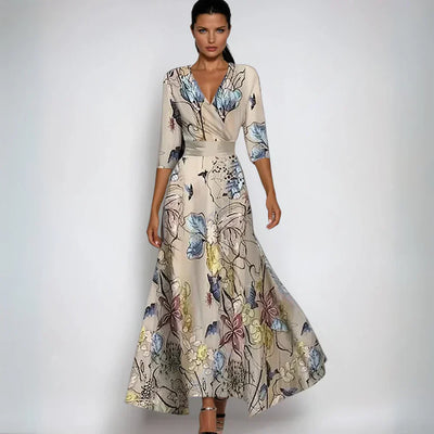 Erica - Élégante robe florale