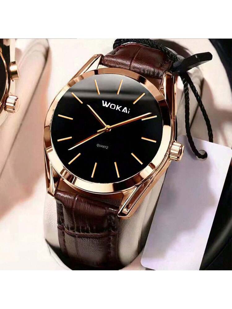 Montre Quartz Casuelle Or Rose