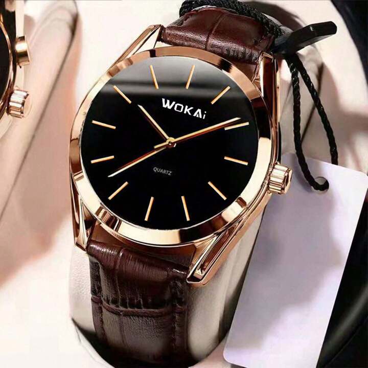 Montre Quartz Casuelle Or Rose
