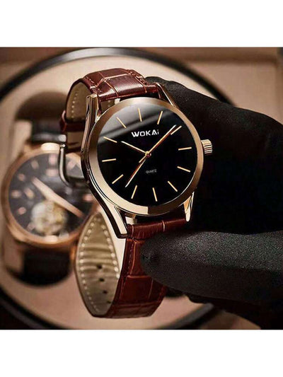 Montre Quartz Casuelle Or Rose