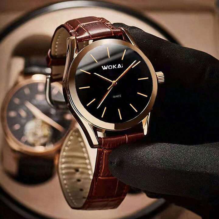Montre Quartz Casuelle Or Rose
