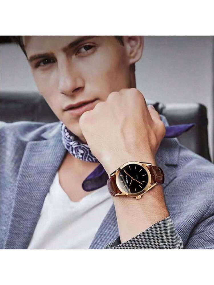Montre Quartz Casuelle Or Rose