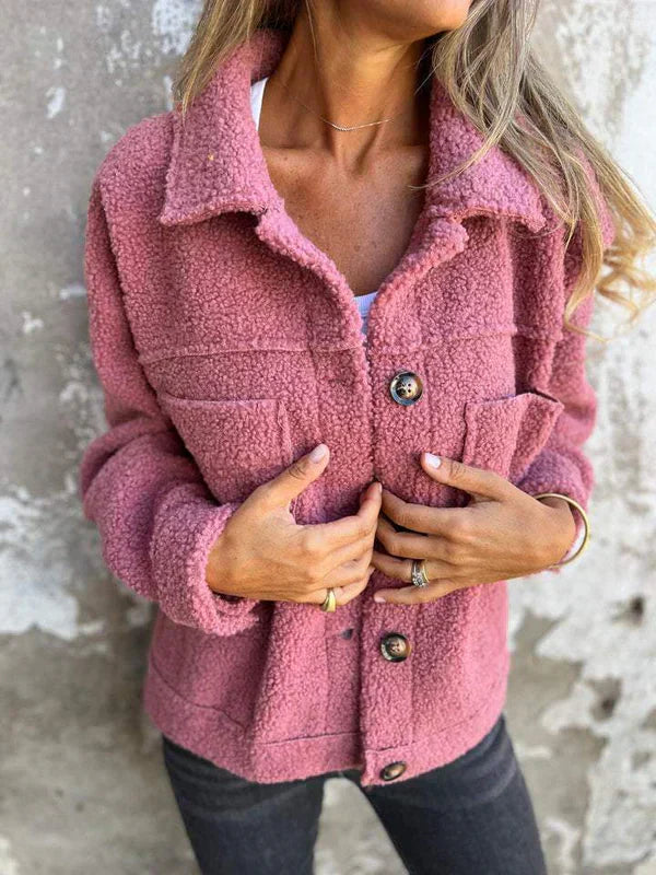 Dion™ | Veste courte en laine avec revers