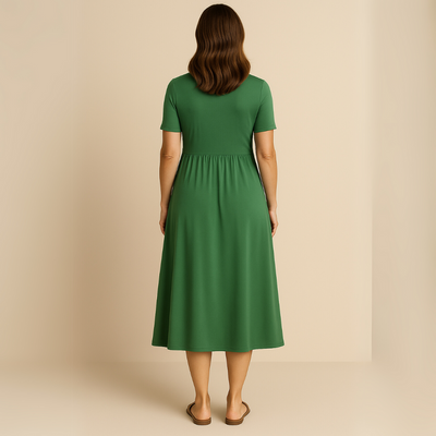 Anny | Robe Midi Élégante avec Décolleté en V