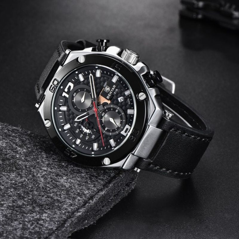 Montre Chronographe Sport Multifonction Quartz