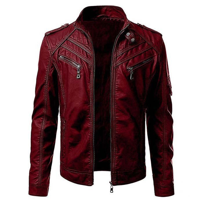 Veste pour homme avec fermeture éclair propre