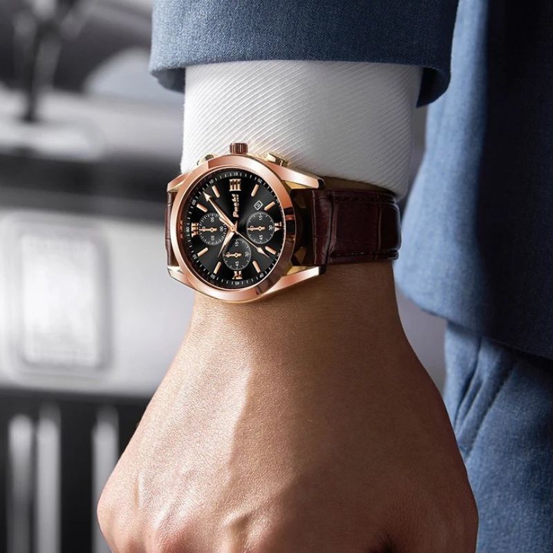 Montre à Quartz d'Affaires pour Hommes