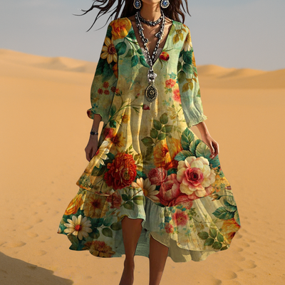 Jennifer | Robe Florale Décontractée Élégante