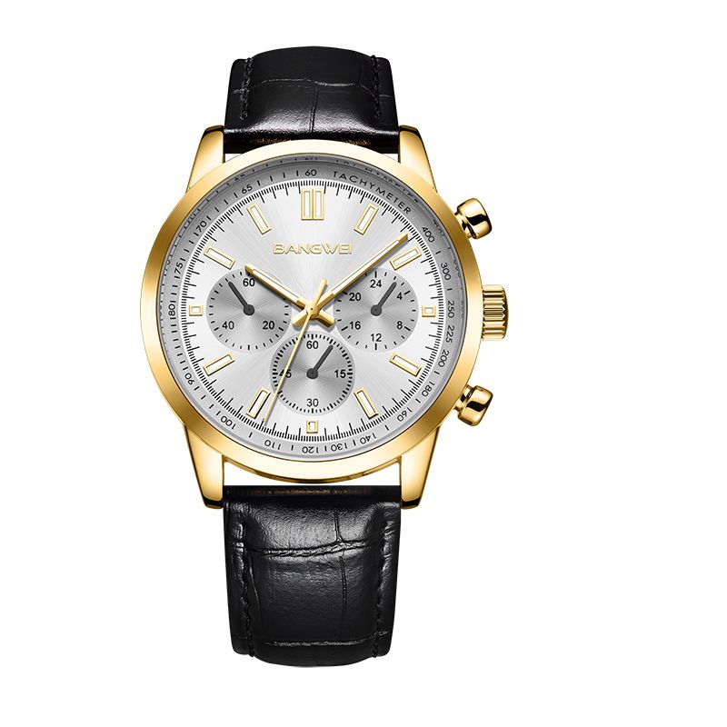 Montre Quartz en Cuir Militaire Sportive Décontractée pour Homme