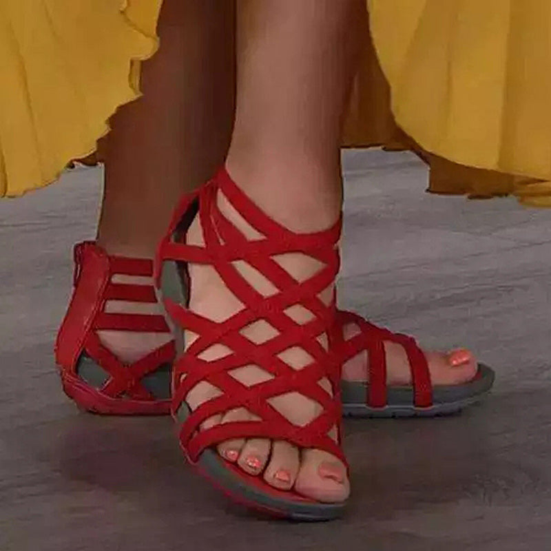 Ella™ - Sandales Gladiateur Romain à Bout Rond