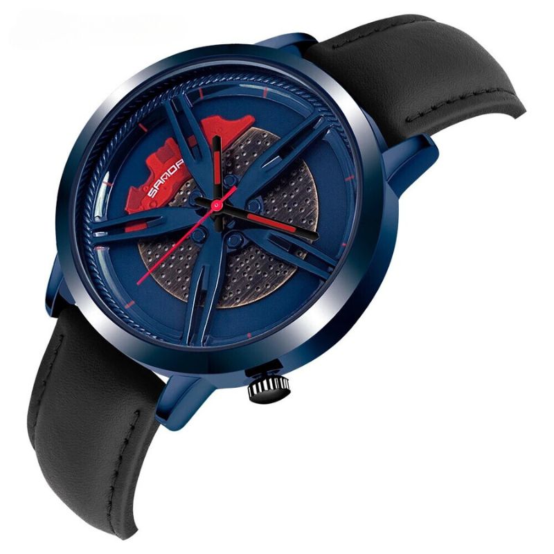 Montre Quartz avec Cadran Rotatif