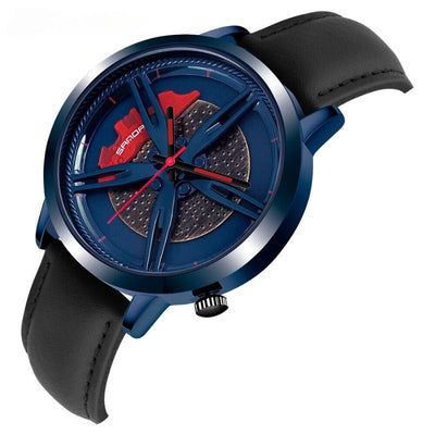 Montre Quartz avec Cadran Rotatif