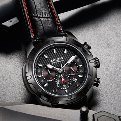 Montre de sport chronographe militaire de luxe