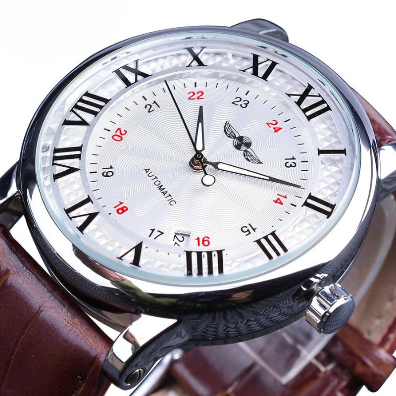 Montre Automatique en Cuir de Luxe