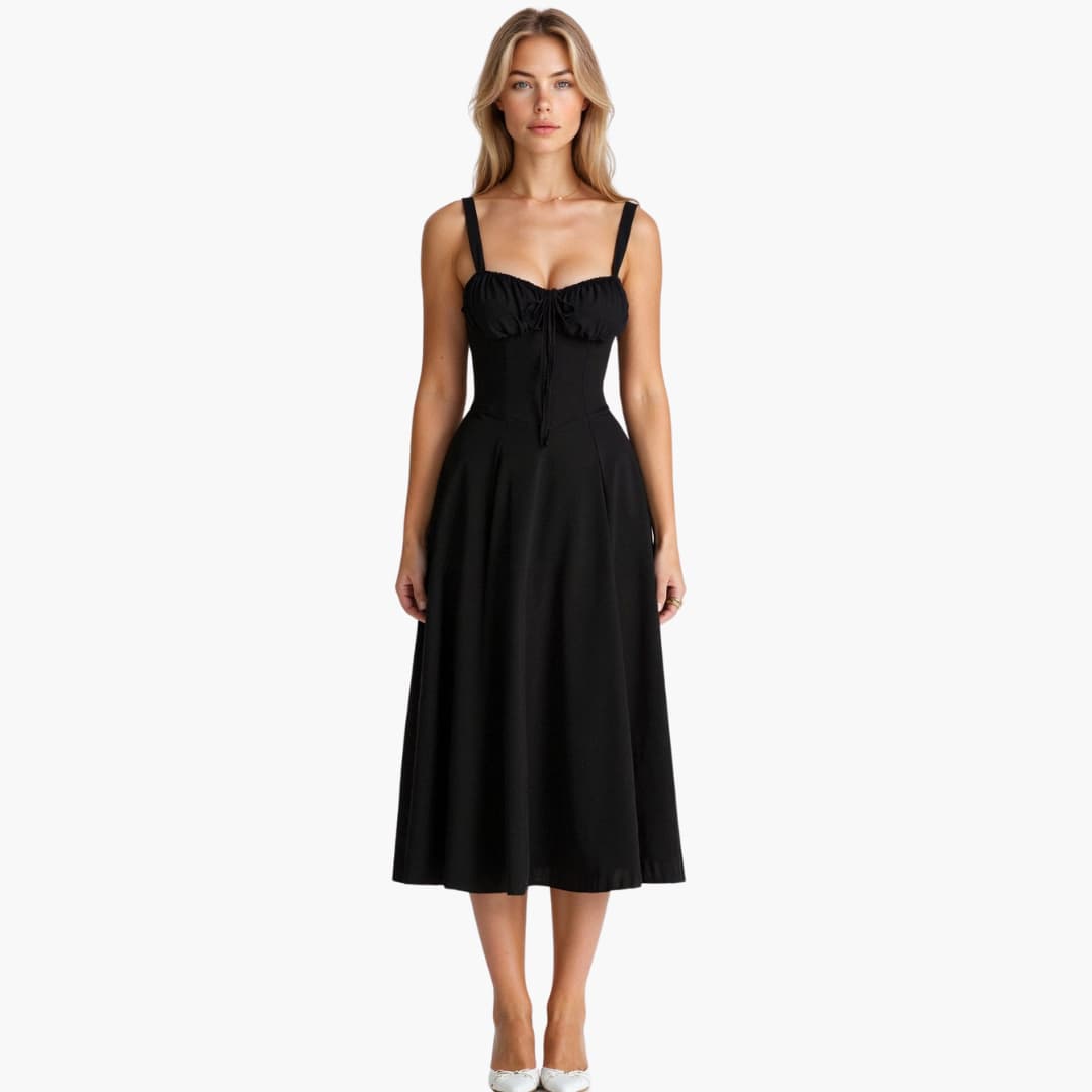 Stella | Robe midi légère et fluide pour femme