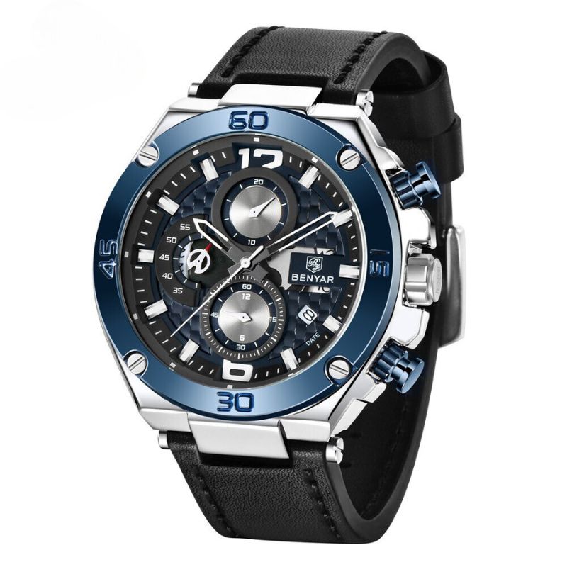 Montre Chronographe Sport Multifonction Quartz