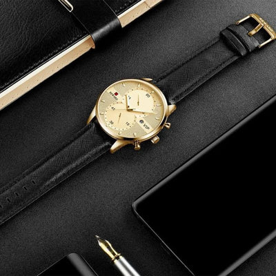 Montre Chronographe de Luxe Quartz Durable