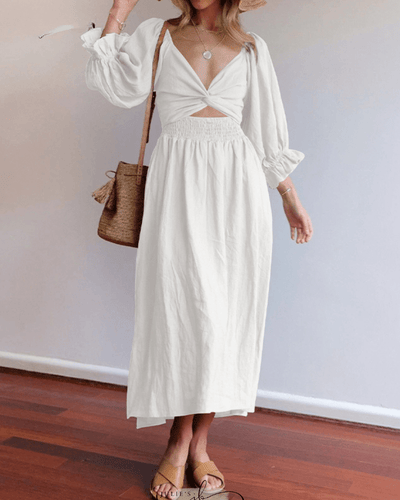 Tana | ROBE FRANÇAISE AVEC MANCHES VOLANTES