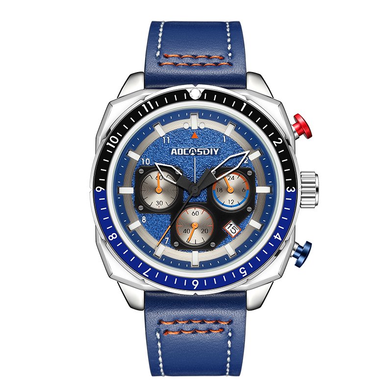Montre de Sport Chronographe Luxe Quartz