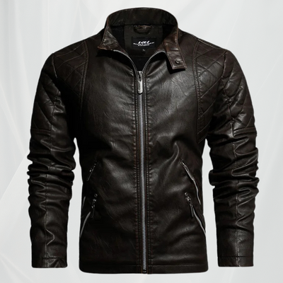 Veste en cuir pour homme avec style