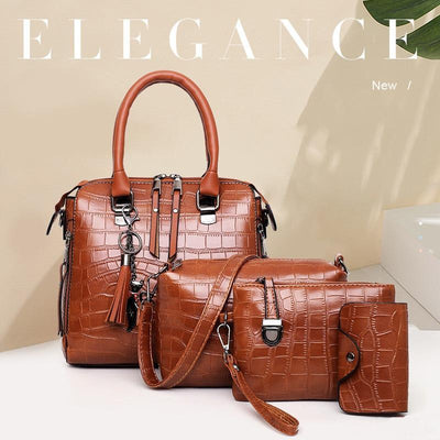 Olivia™ Élégance Classique | Ensemble de Sacs Modernes de 4 Pièces