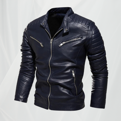 Veste de moto résistante avec col