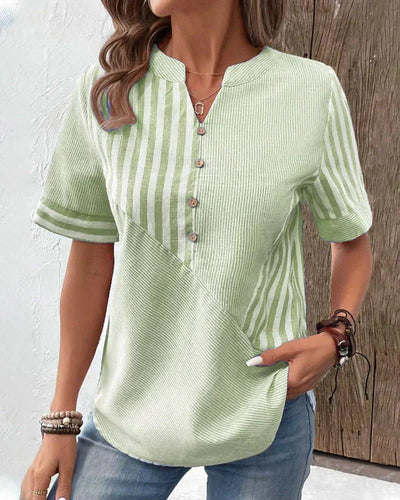 Monroe™ | Blouse Rayée Douce
