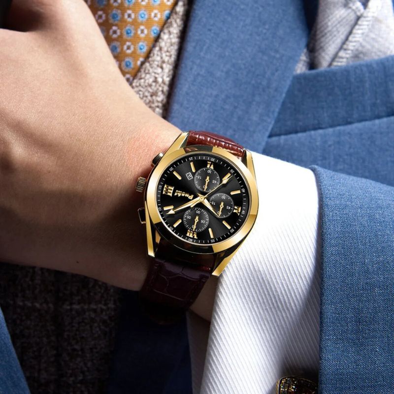 Montre à Quartz d'Affaires pour Hommes