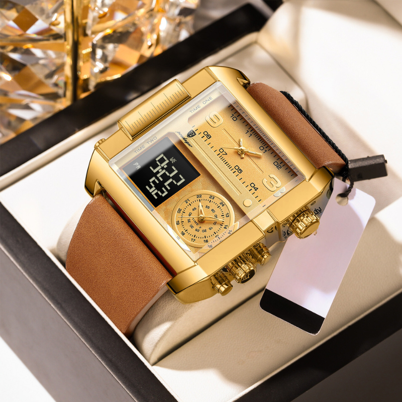 Montre de poignet numérique de luxe